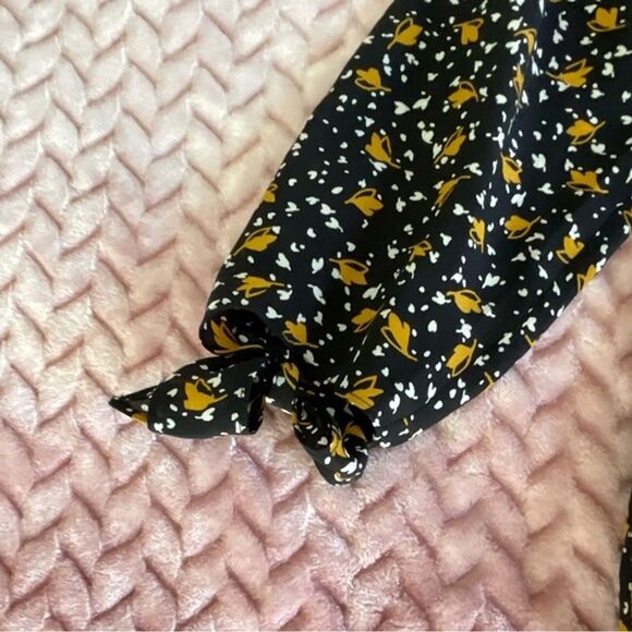 Madewell Silk Off-the-Shoulder Top in Falling Leaves Womens Size XXS - Picture 6 of 8